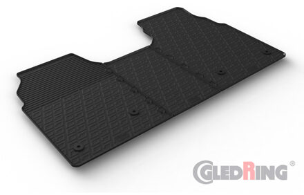 Ford Rubbermatten passend voor Ford Tourneo Custom 2023- (Handgeschakeld, stoel/stoel) (G profiel 3-delig GL0885