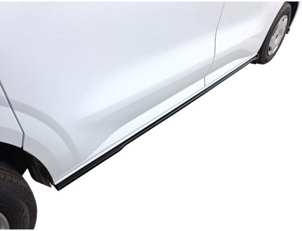Ford Set sideskirts passend voor Ford Transit Custom LWB (V710) 2024- (ABS Glanzend zwart) DXSFO14