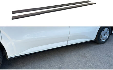 Ford Set sideskirts passend voor Ford Transit Custom SWB (V710) 2024- (ABS Glanzend zwart) DXSFO15