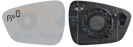 Ford Spiegelglas, buitenspiegel * HAGUS * 1908835