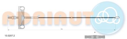 Ford Trekkabel, parkeerrem 1302072