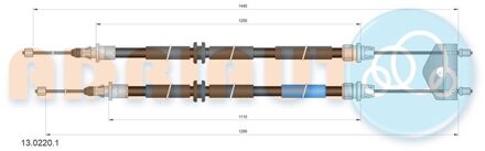 Ford Trekkabel, parkeerrem 1302201