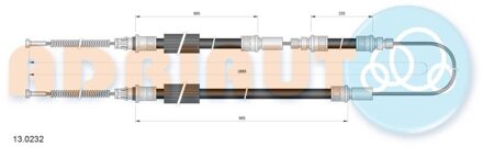 Ford Trekkabel, parkeerrem 130232