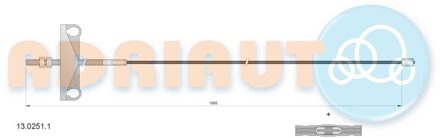 Ford Trekkabel, parkeerrem 1302511