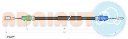 Ford Trekkabel, parkeerrem 1302691