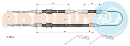 Ford Trekkabel, parkeerrem 130276
