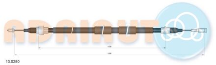 Ford Trekkabel, parkeerrem 130280