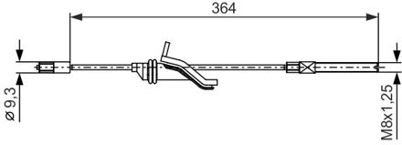 Ford Trekkabel, parkeerrem 1987482371