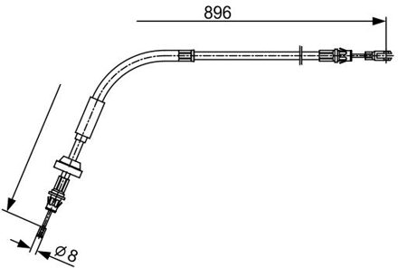 Ford Trekkabel, parkeerrem BC2543