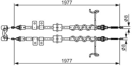 Ford Trekkabel, parkeerrem BC2870
