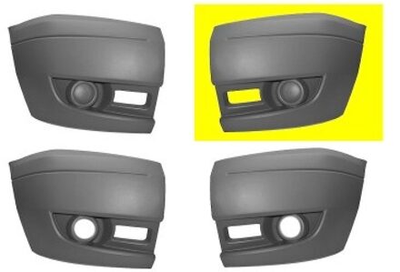 Ford VOORBUMPERBLAD HOEK LINKS zonder MISTLICHTGAT 1985563