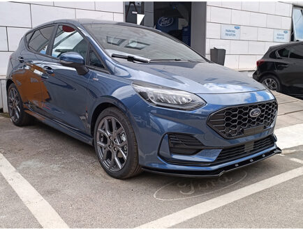 Ford Voorspoiler passend voor Ford Fiësta VIII ST-Line Facelift 2021- (ABS Glanzend zwart) DXVFO12