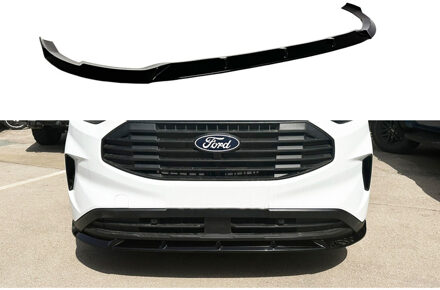 Ford Voorspoiler V.2 passend voor Ford Transit Custom (V710) 2023- (ABS Glanzend zwart) DXVFO15
