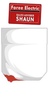 Foree Electric Pocket T-shirt - Wit - 5XL