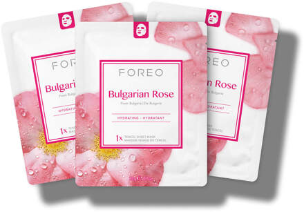 Foreo Bulgarian Rose Moisture-Boosting Sheet Face Mask (3 Pack)