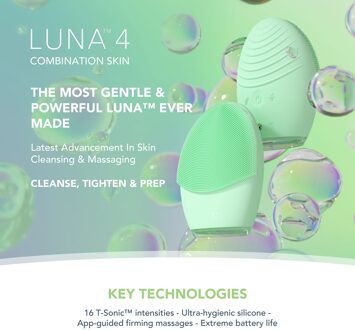 Foreo LUNA 4 Smart Facial Cleansing and Firming Massage Device - Combination Skin