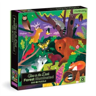 Forest Illuminated 500 Piece Glow In The Dark Puzzle -  Mudpuppy (ISBN: 9780735377462)