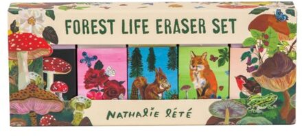 Forest Life Eraser Set: (cute Office Supplies, Cute Desk Accessories, Back to School Supplies)