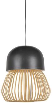 Forestier Anemos M hanglamp, 39 cm, donkergrijs donkergrijs, hout licht
