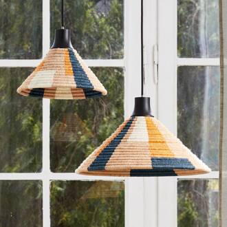 Forestier Parrot hanglamp XS, zandkleurig zand, zwart, meerkleurig