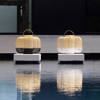 Forestier Take A Way S sfeerlamp, IP66, zwart zwart, licht hout