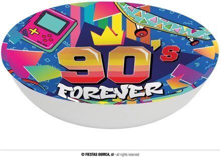 Forever 90's Schaaltje (32cm) Multikleur - Print