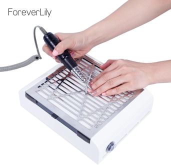 foreverlily 40W New Strong Power Nail Dust Collector Nail Fan Art Salon Suction Dust Collector Machine Vacuum Cleaner Fan