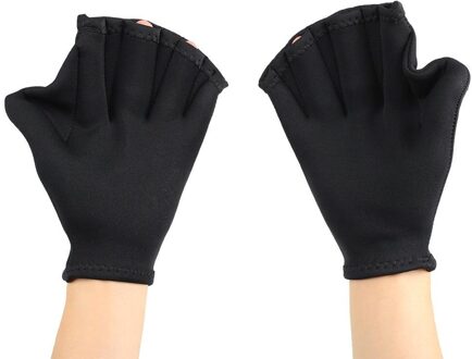 Forfar 1 Paar Zwemmen Paddle Hand Handschoenen Zwemvliezen Zwemmen Duiken Handschoenen Training Hand Flippers Swim Vinger Kikker Zwemvliezen Handschoenen