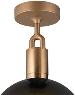 Forked Glas gerookt Ø 29cm messing, rookgrijs