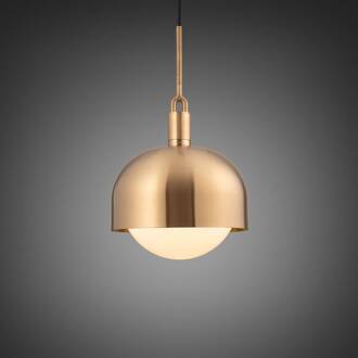 Forked messing/opal glas Ø 34 cm messing, wit