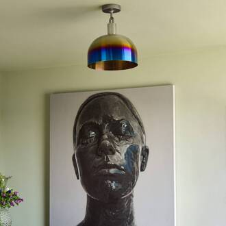 Forked stalen plafondbrander Ø 34 cm verbrand staal