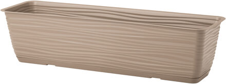 Form Plastic Plantenbak Balustrade - kunststof - beige - L40 x B17 x H14 cm - balkonbak - Plantenbakken