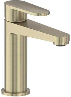 Forma Eenhendel wastafelmengkraan opbouw model S Geborsteld mat goud PVD 6800004 Goud mat geborsteld