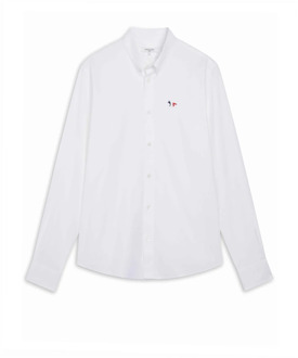 Formal Shirts Maison Kitsuné , White , Heren - 2Xl,Xl,L,M,3Xl,4Xl