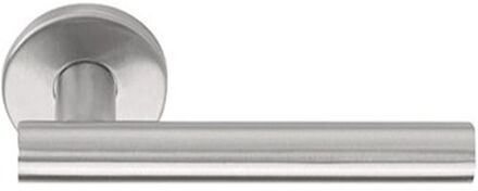 Formani BASIC LBVII-19 deurkrukgarnituur op rozet - mat rvs - 1501D150INXX0