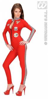 Formule 1 meisje kostuum Rood - Zalm