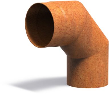 Forno rookgasafvoer cortenstaal 90 graden bocht