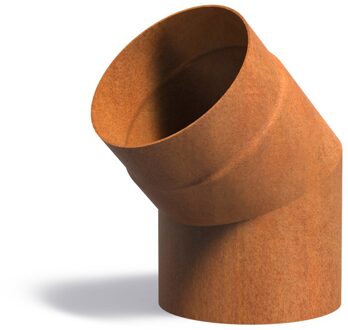 Forno rookgasafvoer cortenstaal bocht