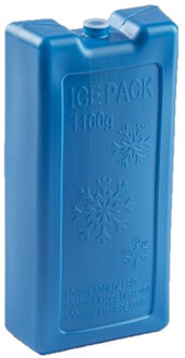 Forte Plastics 1100 grams koelelementen 22 x 11.5 cm kobalt blauw - Koelelementen