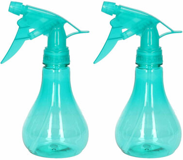 Forte Plastics 2x Waterverstuivers/sprayflessen groen 250 ml - Waterverstuivers