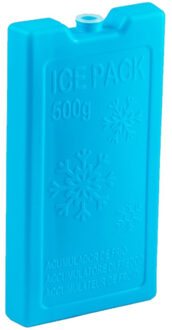 Forte Plastics 500 grams koelelementen 20 x 10.5 cm blauw - Koelelementen