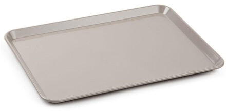 Forte Plastics Dienblad/serveerblad in taupe/beige kunststof 35 x 24 cm - Dienbladen