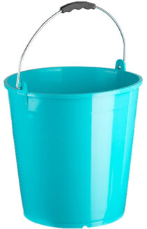 Forte Plastics Emmer blauw 15 liter 32 x 31 cm schoonmaakartikelen - Emmers