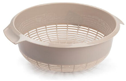 Forte Plastics Kunststof Keuken Vergiet Van 27 X 10 Cm Taupe - Vergieten