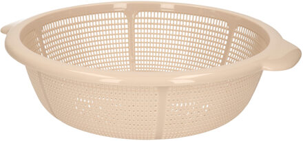 Forte Plastics Kunststof keuken vergiet van 31 x 9.5 cm taupe - Vergieten