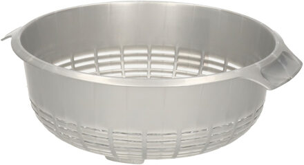 Forte Plastics Kunststof keuken vergiet zilver 30 x 27 x 10 cm - Vergieten Zilverkleurig