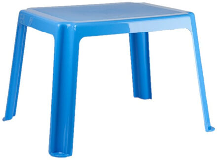 Forte Plastics Kunststof kindertafel blauw 55 x 66 x 43 cm - Bijzettafels