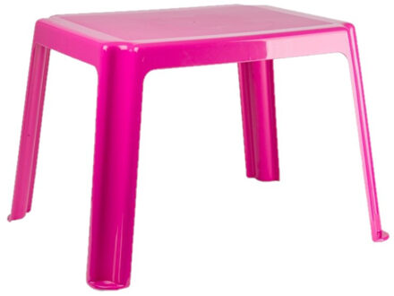 Forte Plastics Kunststof kindertafel roze 55 x 66 x 43 cm - Bijzettafels