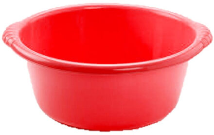 Forte Plastics Kunststof teiltje/afwasbak rond 20 liter rood - Afwasbak