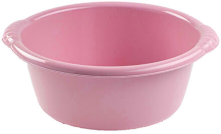 Forte Plastics Kunststof teiltje/afwasbak rond 25 liter oud roze - Afwasbak